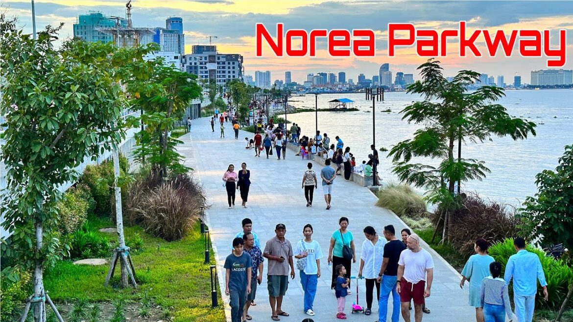 Norea Parkway New Place Sunday Relaxing Evening Time At Koh Norea In Phnom Penh City