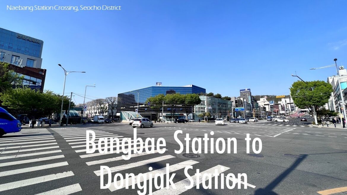 [5K Seoul] Bangbae Station to Dongjak Station (방배역에서 동작역까지)