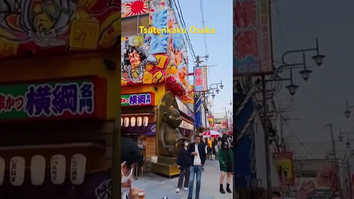 Tsutenkaku Osaka , Osaka travel #japantravel #japanwalkingtour