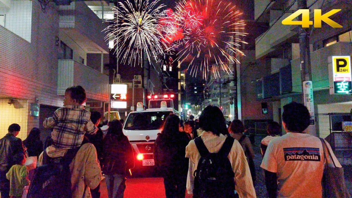 Tokyo Tamagawa Fireworks Festival 2023・4K