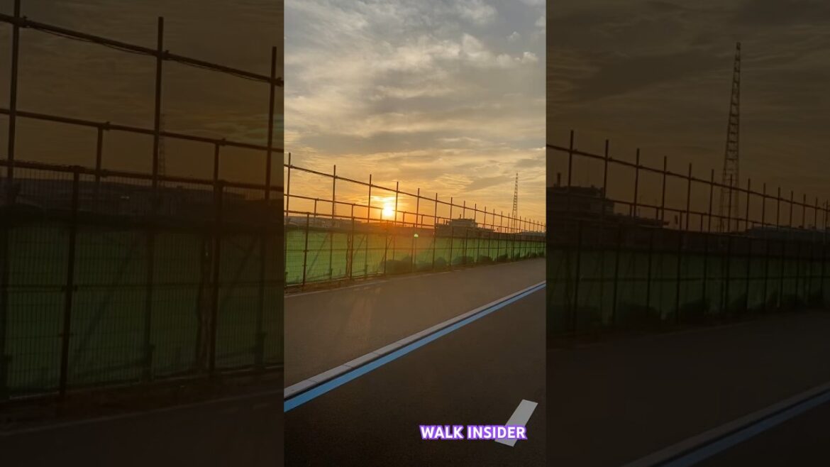 Orange sky in japan 🥰 #japan #osaka #travel