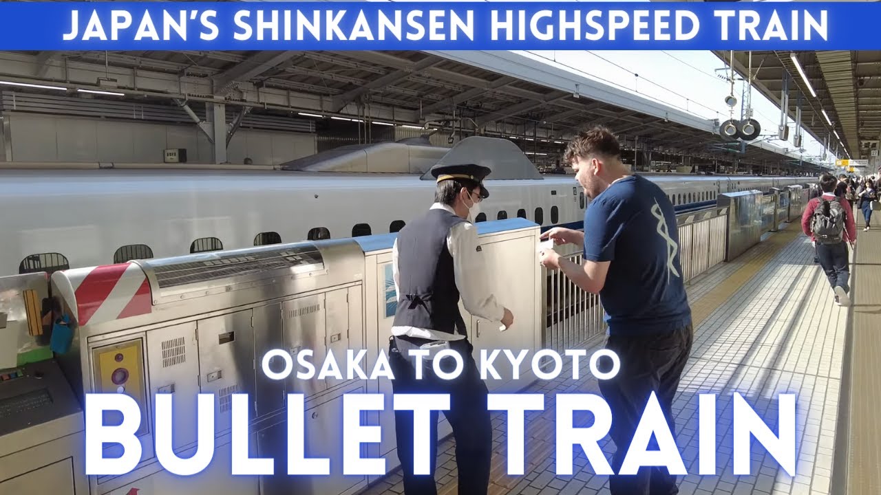 Osaka to Kyoto Japan on Shinkansen Bullet Train 2023 Alo Japan