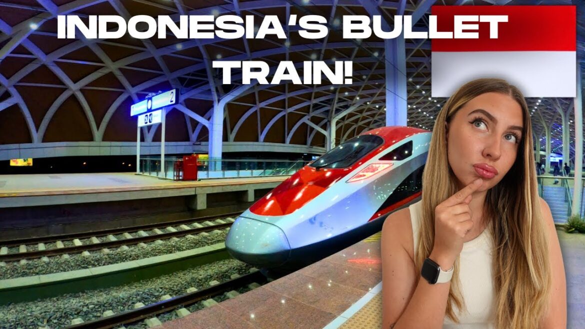 🇮🇩South East Asia's first BULLET TRAIN! 📍Indonesia