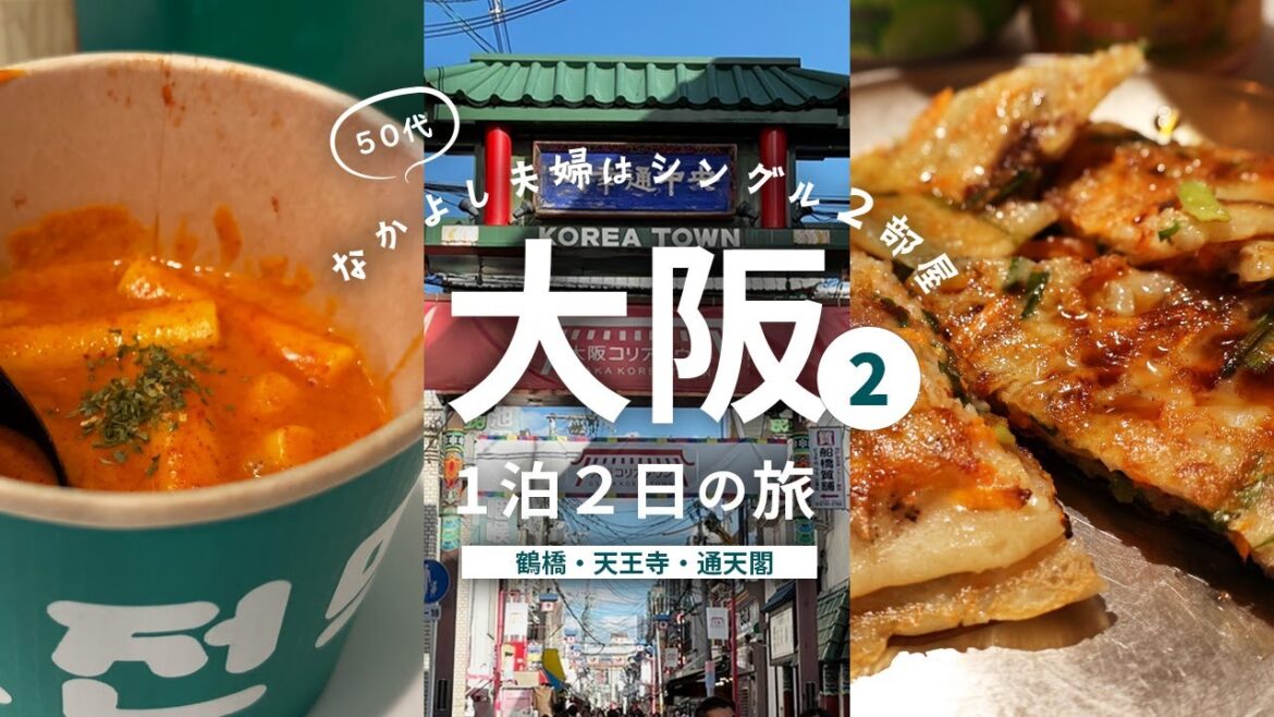 【大阪旅行1】 鶴橋 大阪コリアンタウン 天王寺のグルメ＆観光スポットを50代夫婦が巡る！1泊2日/1日目 総額はいくら!?