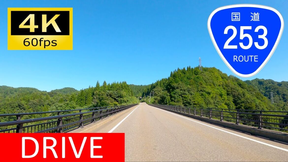 【Driving in Japan】National Route 253: Naoetsu - Matsudai, Niigata（車載動画 国道253号 直江津～松代）[4K]