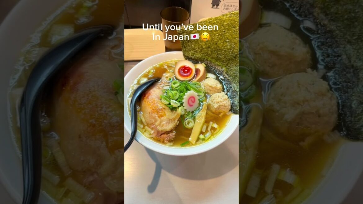 You have to eat Ramen in Japan 🍜🇯🇵🤯 #japan #travel #food #shorts #tokyo #ramen #travelshorts