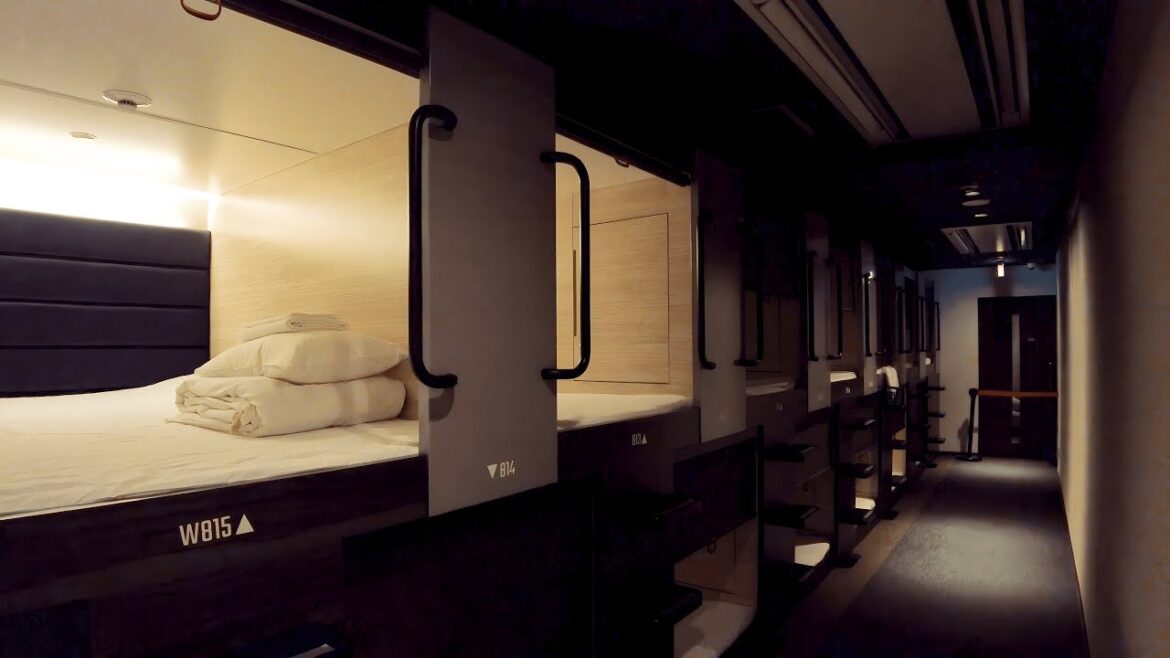 Staying at Japan's Deluxe Capsule Room near Himeji Castle | Hotel APODS