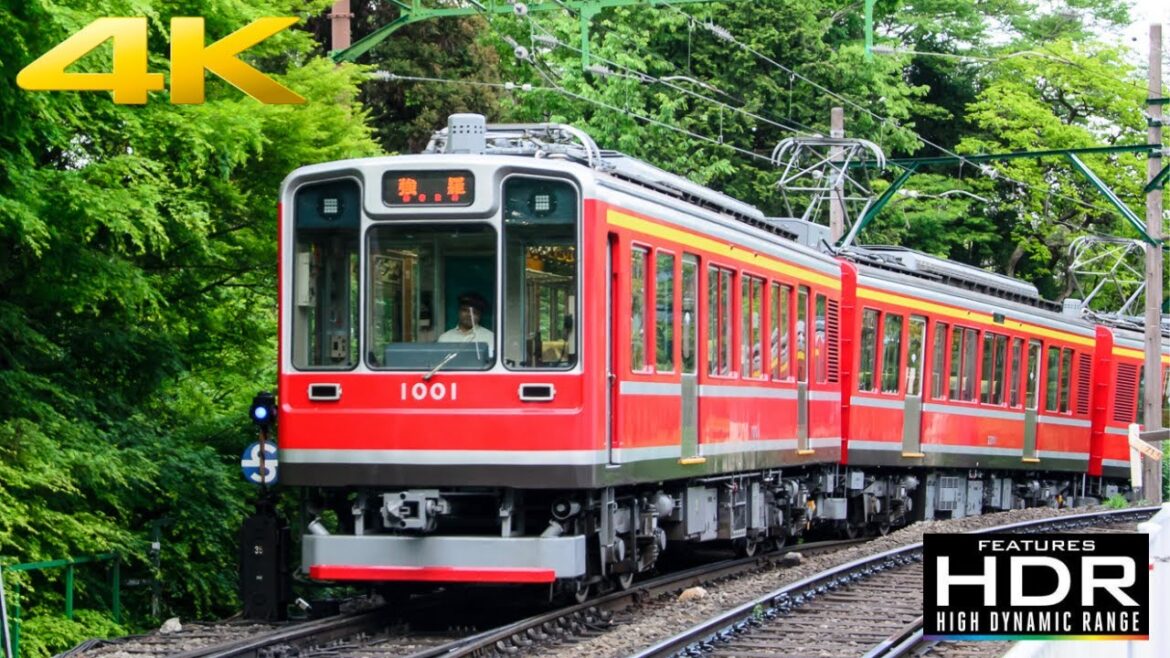 🚞 [4K HDR] Let's Ride The Hakone Tozan Train | The Steepest Train Railway Line In Japan