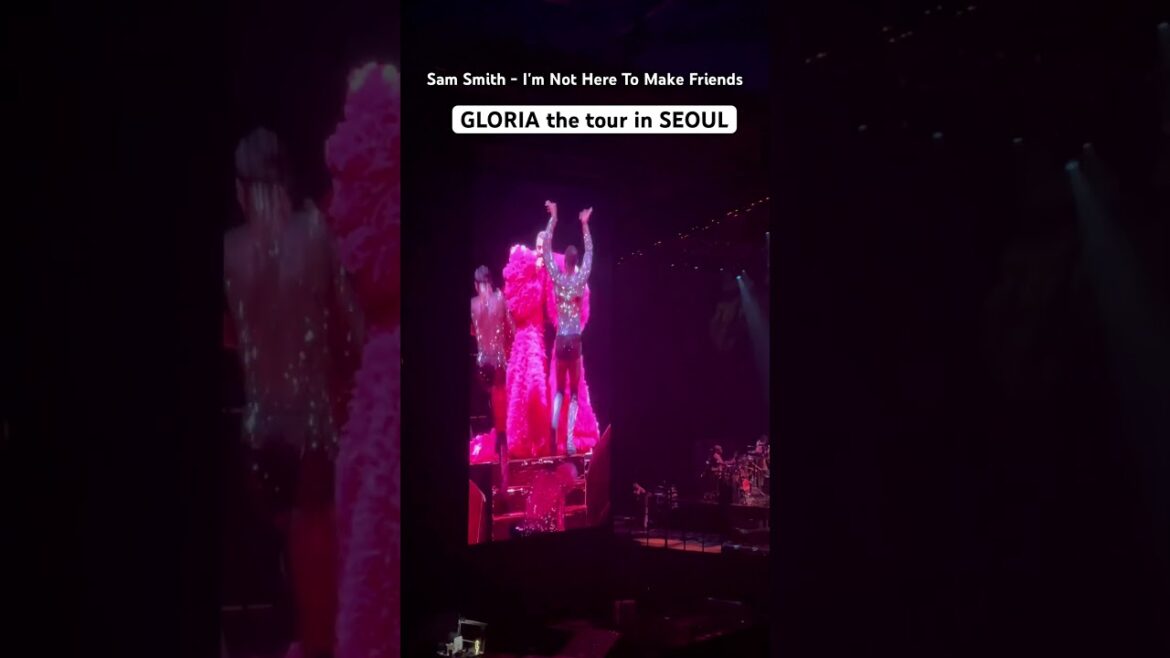 샘스미스 내한 Sam Smith - I'm Not Here To Make Friends 👑 GLORIA the tour in SEOUL