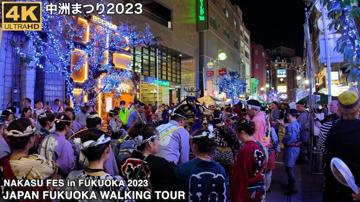 福岡の中洲まつり2023最終日を歩く4k japan walking tour Nakasu Festival 2023 in Fukuoka city