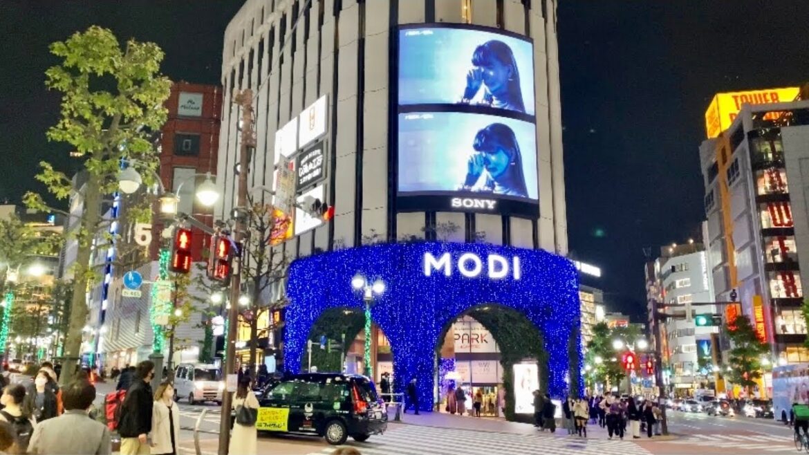 【4K】Tokyo Christmas Lights 2021 - Shibuya