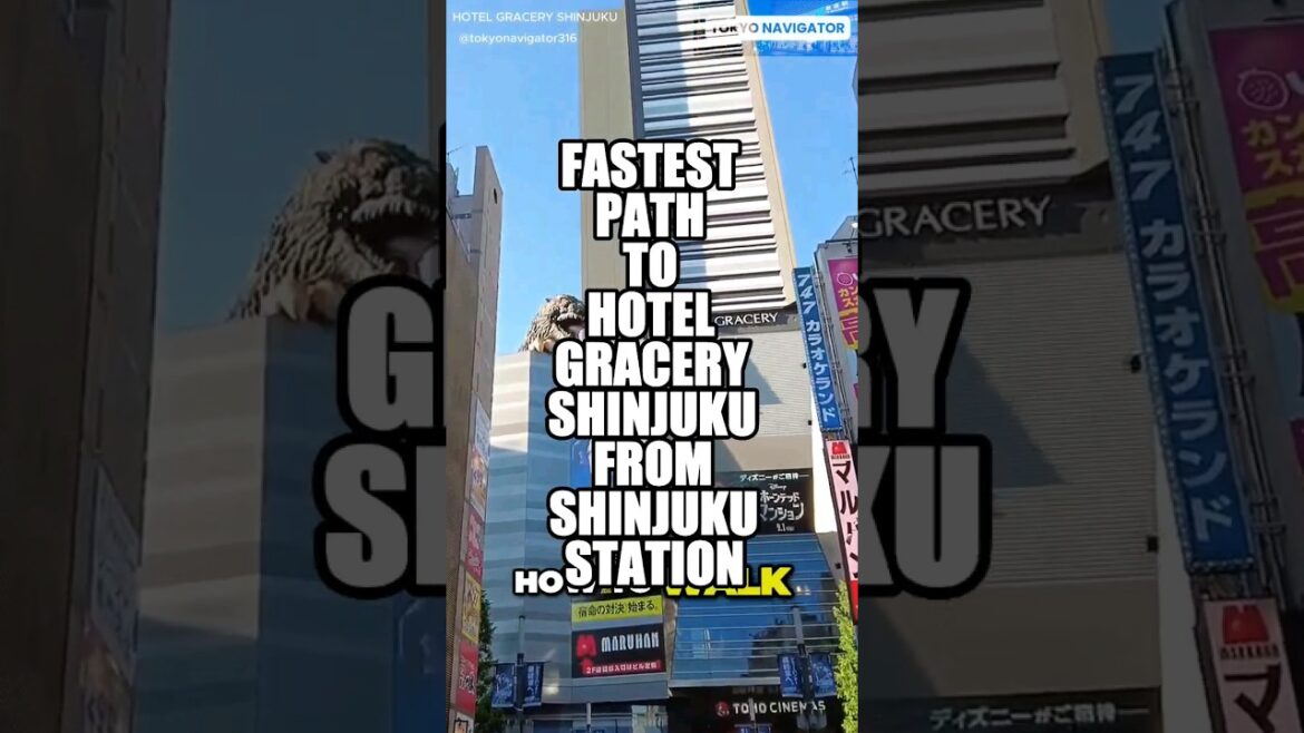 FASTEST PATH TO HOTEL GRACERY SHINJUKU