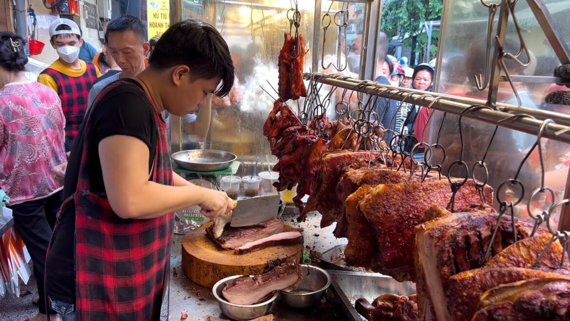 Amazing Cutting Skills! Morning Sold Out 10 Roasted Pigs | Vietnamese Street Food Amazing Cutting Skills! Morning Sold Out 10 Roasted Pigs | Vietnamese Street Food