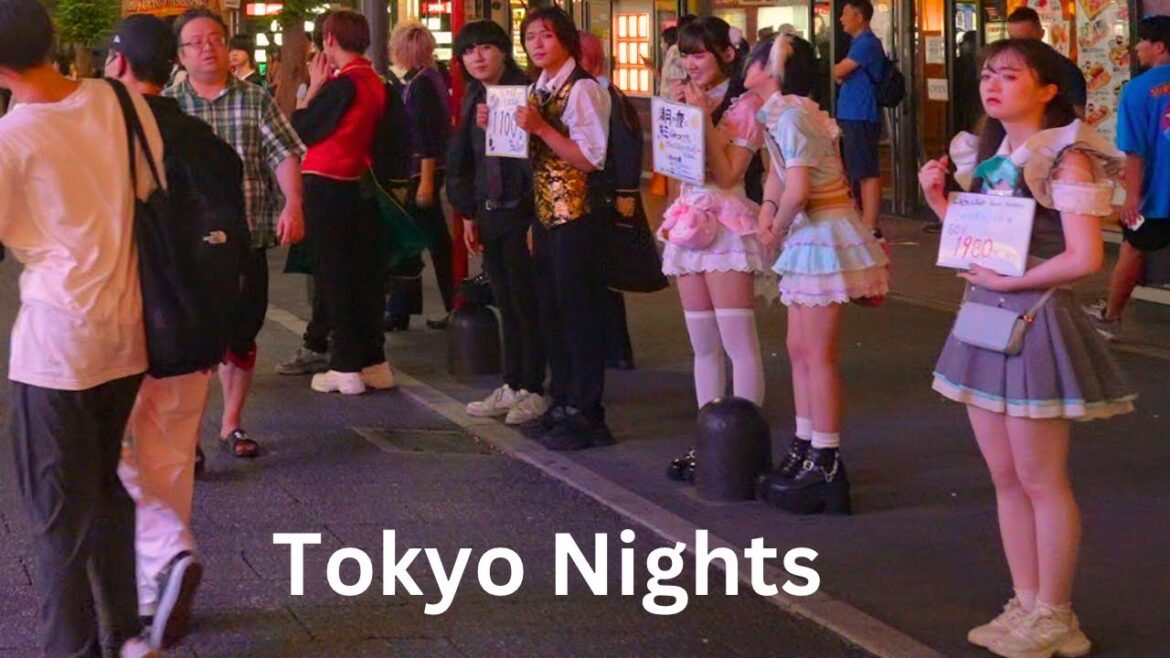 a Night around the world's busiest station in Tokyo