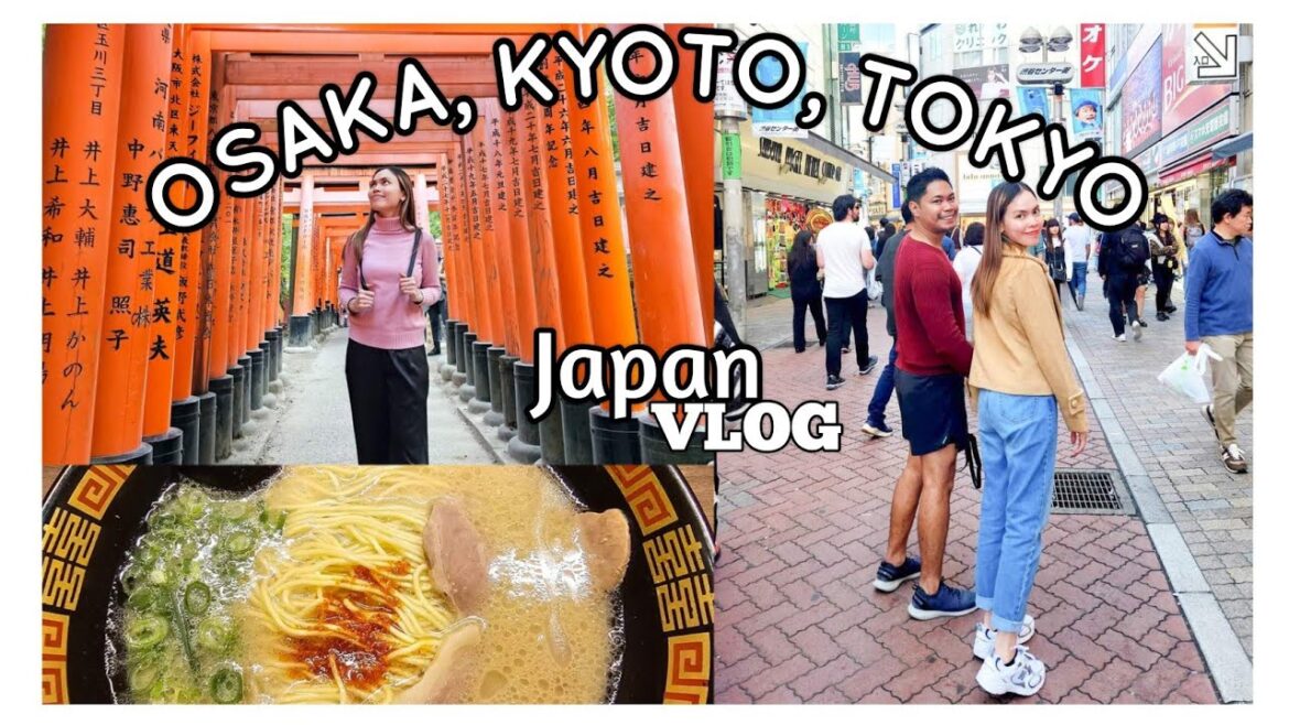 Japan Vlog ⛩️: Celebrating our engagement moon💍, A trip to Osaka, Kyoto, and Tokyo 🇯🇵 (vlog no.262)