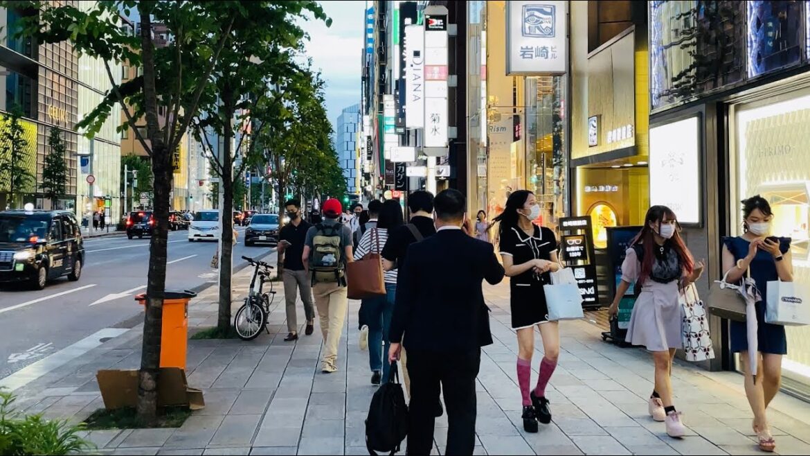 【4K】Tokyo Walk – Ginza at Friday evening (July.2021) 【Japan】 【4K】Tokyo Walk - Ginza at Friday evening (July.2021) 【Japan】