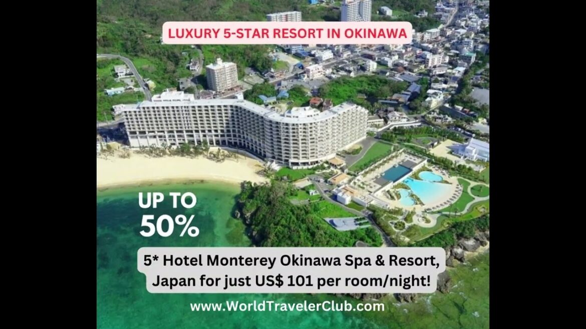 Japan: Top rated 5-star Resort Monterey Okinawa & Spa now 50% Off. Only US$ 101 per room per night!