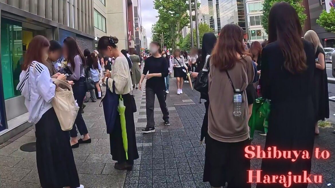 Shibuya to Harajuku Tokyo in Japan walk tour. 【4K】10. 2023-29