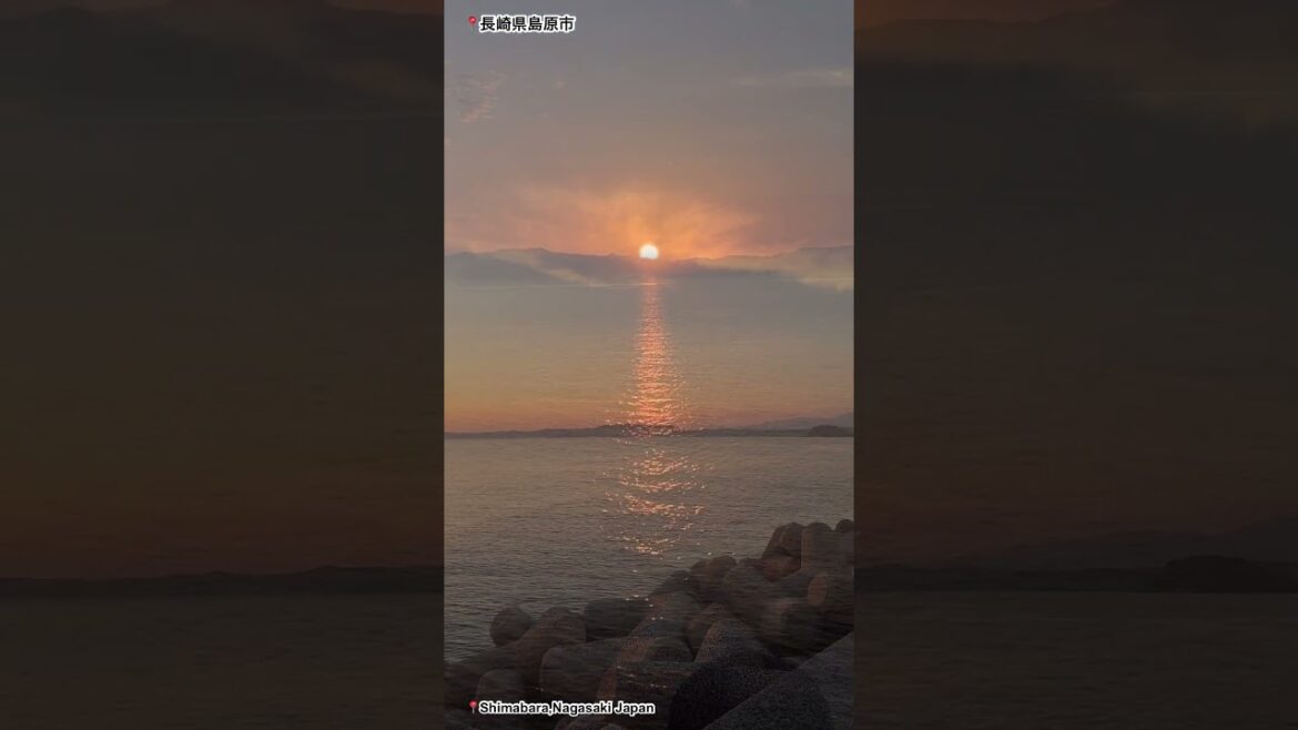 【日本旅 2023】島原の夕陽 #japantravel #nagasaki