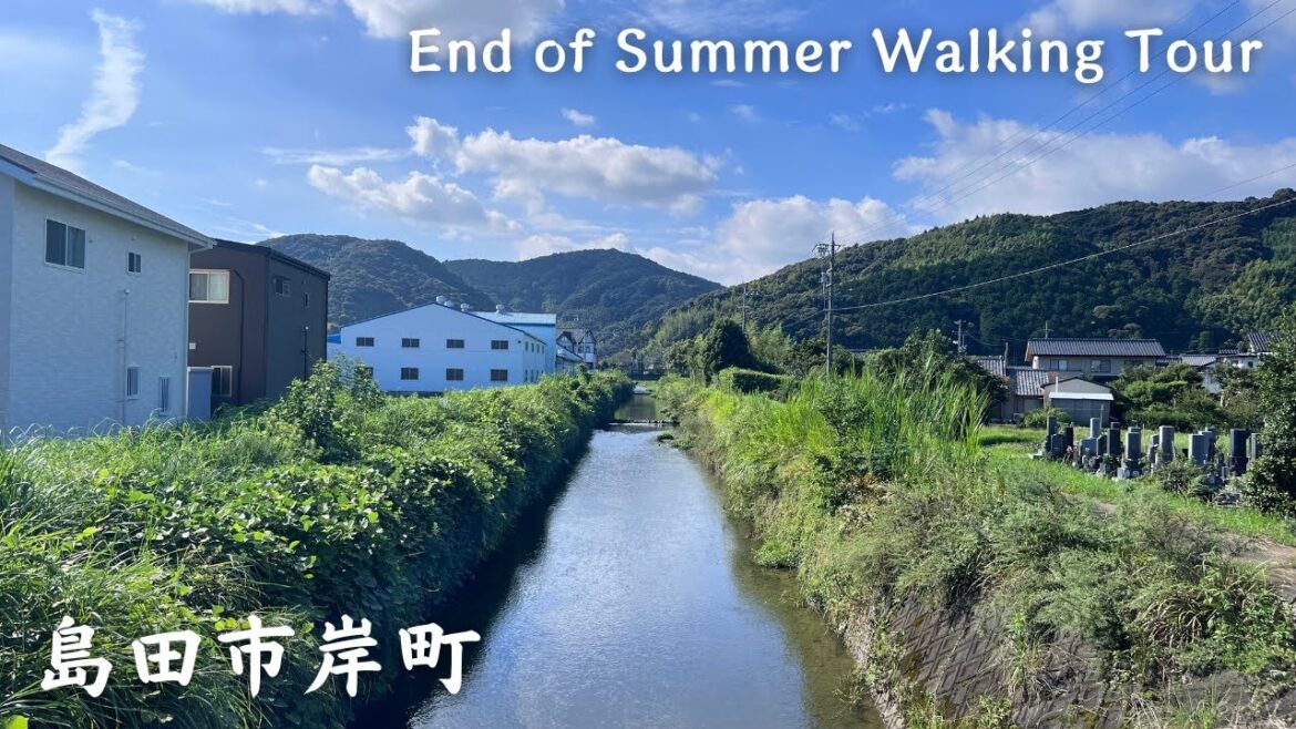 【4K】島田市岸町 - End of Summer Walking Tour / Countryside / Japan / DJI Pocket 2