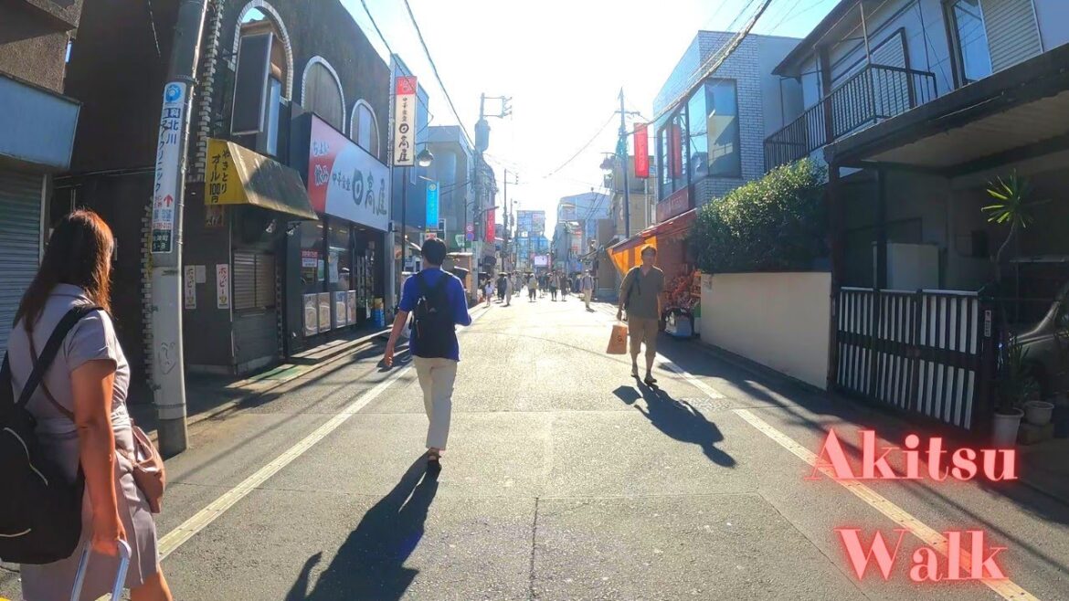 Akitsu Saitama in Japan walking tour. 【4K】10.2023-26