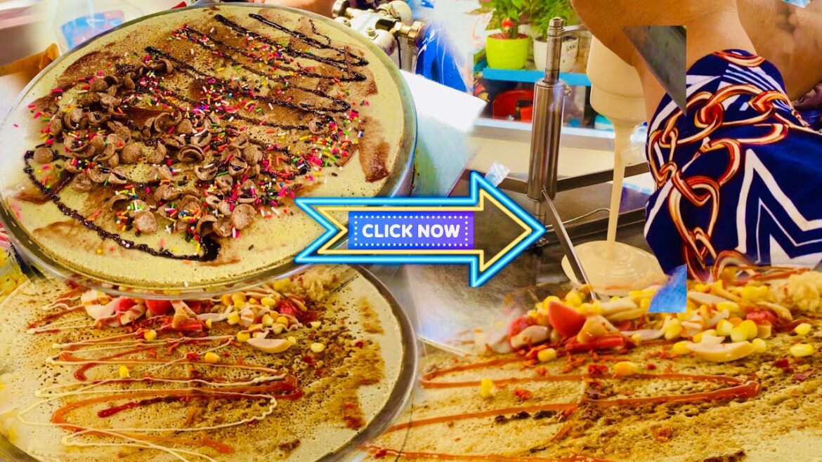STREET FOOD SCRIPY & YUMMY CORN CHOCOLATE PANCAKE @StreetFoodVlogs89