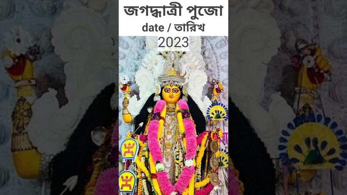 Jagadhatri Puja Date 2023 | জগদ্ধাত্রী পুজোর সময়সূচী | #shorts #youtubeshorts #jagadhatripuja