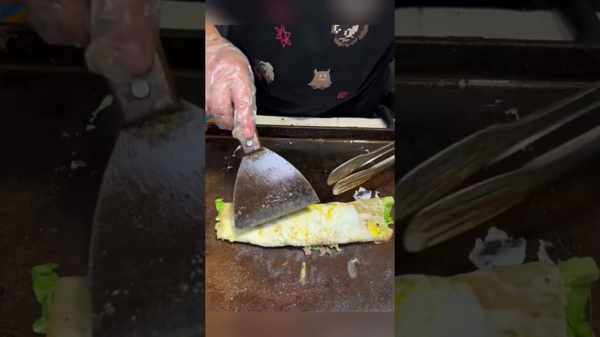 烤冷面老板說用安格斯牛肉了！大家肯定不會相信的對吧？#shorts #streetfood #chinastreetfood #chinafood #烤冷面