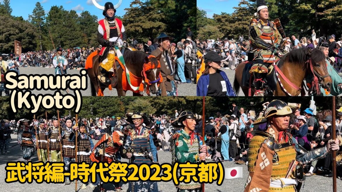 [4K] 🇯🇵(京都-Kyoto)  武将編-時代祭2023, Samurai(Kyoyo Japan)-Jidai Matsuri Festival 2023, October 2023,