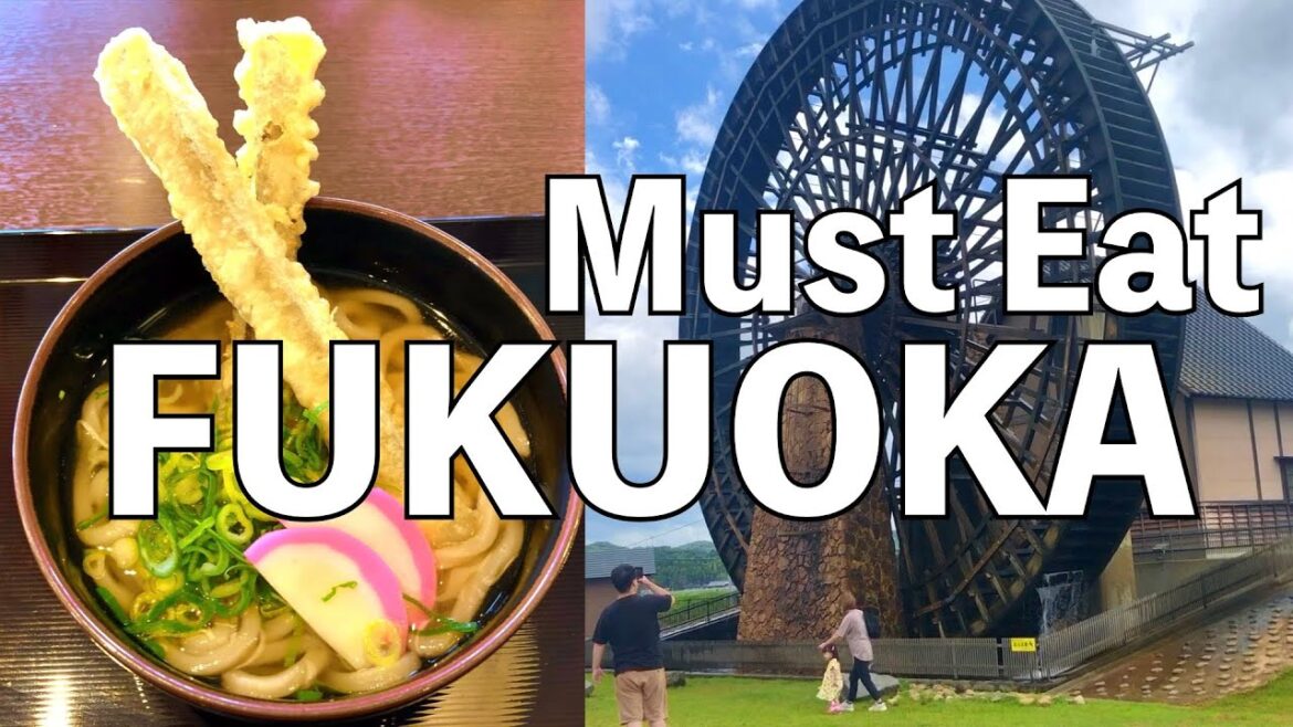 What to eat in Fukuoka｜もち吉水車うどん｜Travel Japan｜Goboten Udon｜ごぼ天うどん