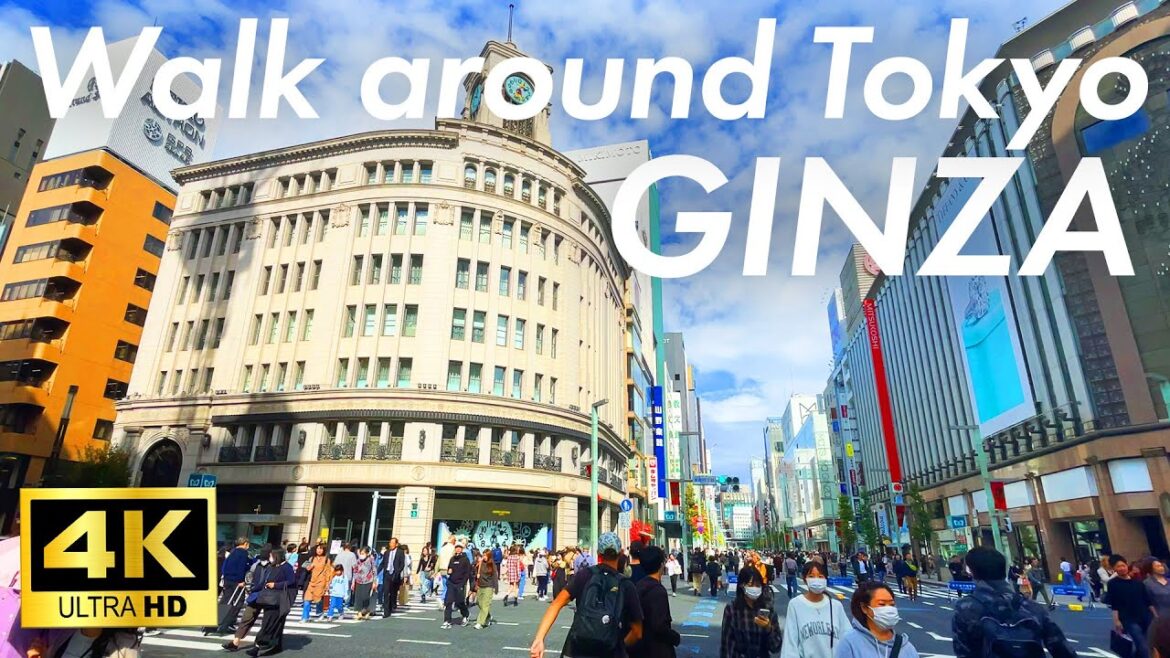 【JAPAN Walking Tour】GINZA (銀座) ,Tokyo, Japan