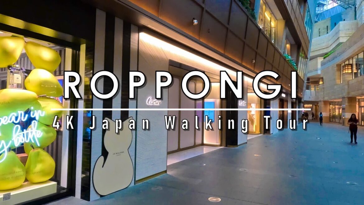 4K Japan walking in tour Roppongi Autumn 2023