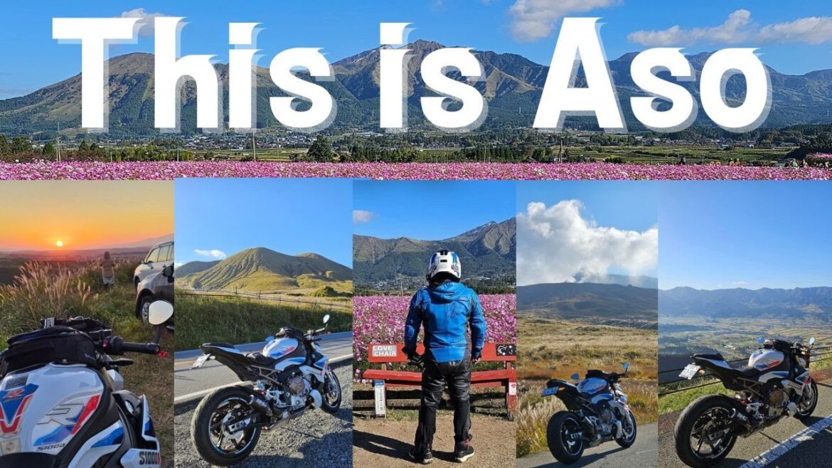 【九州ツーリング】日本一絶景な熊本県の阿蘇ツーリングに行った気分になれる絶景バイク旅動画【熊本－阿蘇】