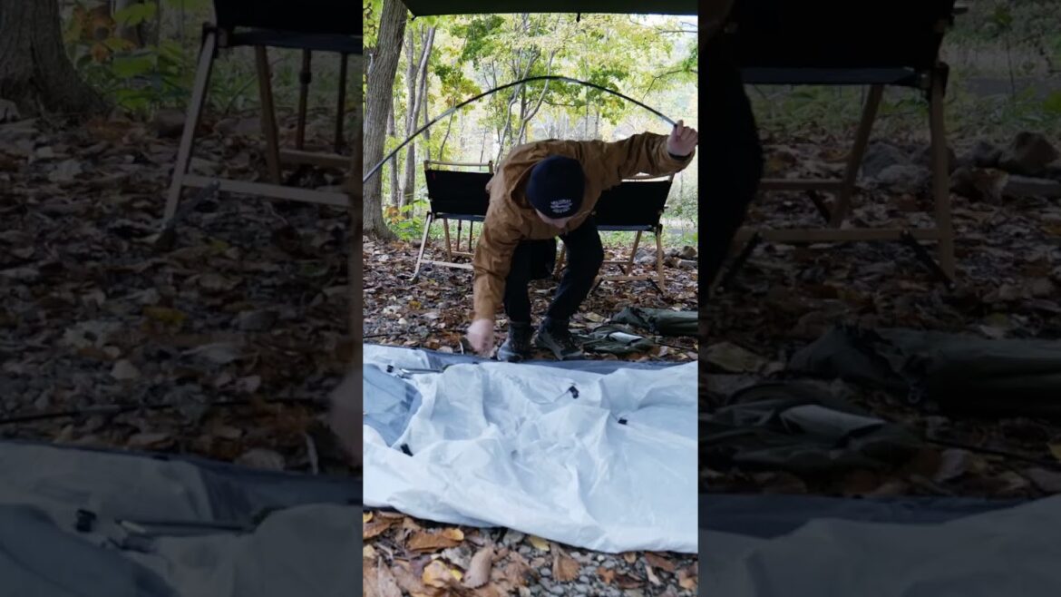 Escaped for a weekend camping trip in Hokkaido, Japan. | Part 3🍁🪵🏕️#fall #autumn #camping #shorts