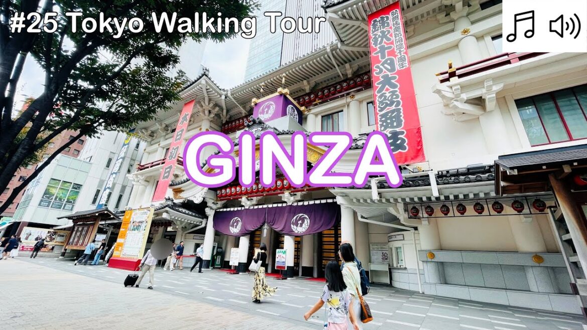 【# 25 Tokyo Walking Tour 2023】Ginza Weekdays Walk 4K. Higashi Ginza to Ginza.