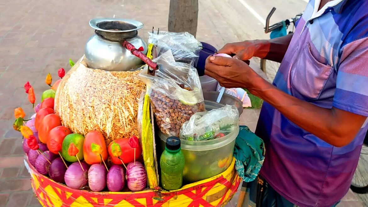 Masala Ghoti Gorom With Knife Skills | Bangladeshi Street Food #KnifeSkills #streetfoodchannel