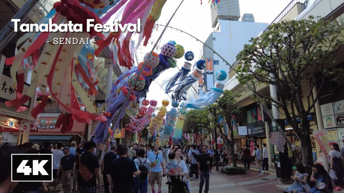 Exploring the Biggest Tanabata Festival || Sendai, Japan [4K] Ambient Walk