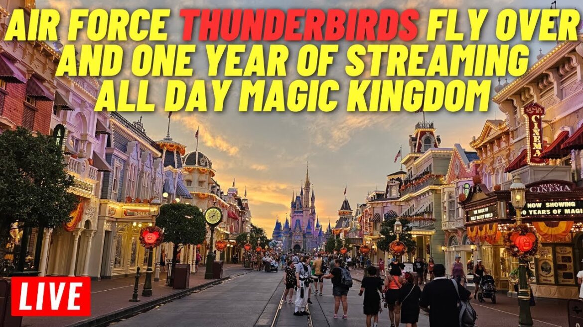 🔴 LIVE: Thunderbirds fly over Magic Kingdom and 1 year of streaming all day 9am to 9pm 10/30/2023 🔴 LIVE: Thunderbirds fly over Magic Kingdom and 1 year of streaming all day 9am to 9pm 10/30/2023