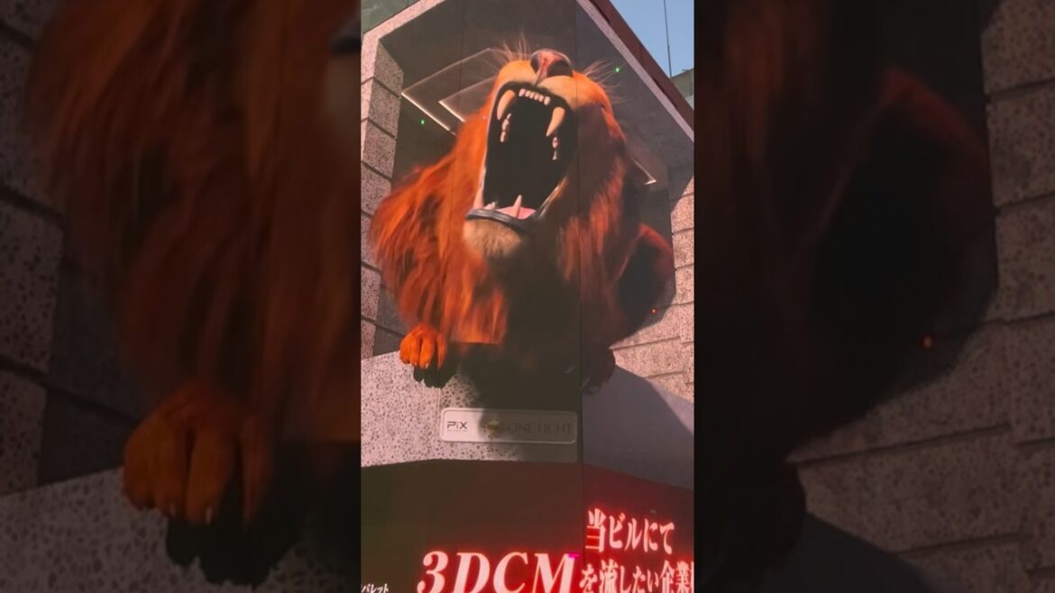 3D Billboard in Osaka are so cool 😎#2023 #osaka #japan #shorts