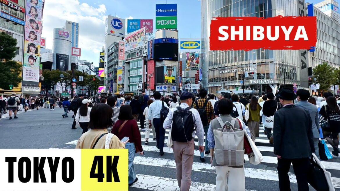 TOKYO, JAPAN 🇯🇵 [4K] SHIBUYA — 1 HOUR Walking Tour — OCTOBER 2023