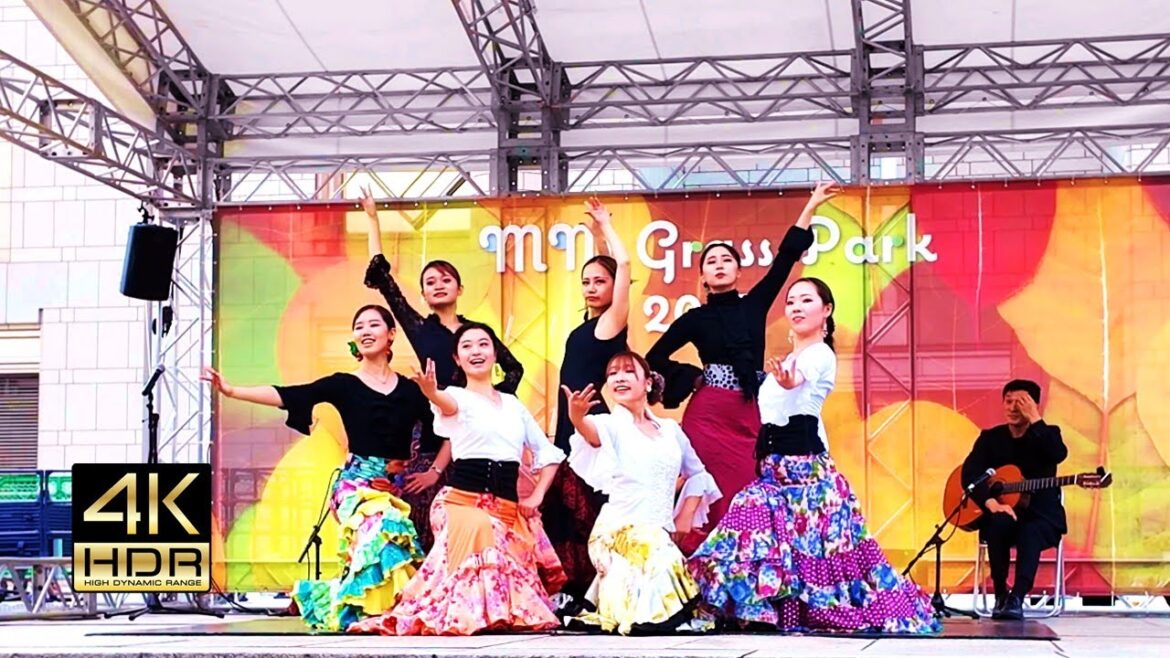 【4K HDR🇯🇵】Kanagawa University Flamenco Club "Los Gatos" [MM Grass Park 2023] Aozora Dance!