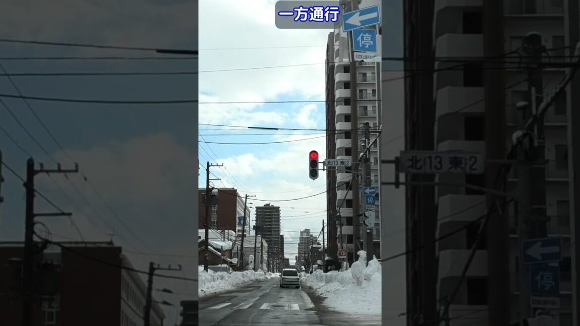一方通行の道路で逆走 [ #札幌市]