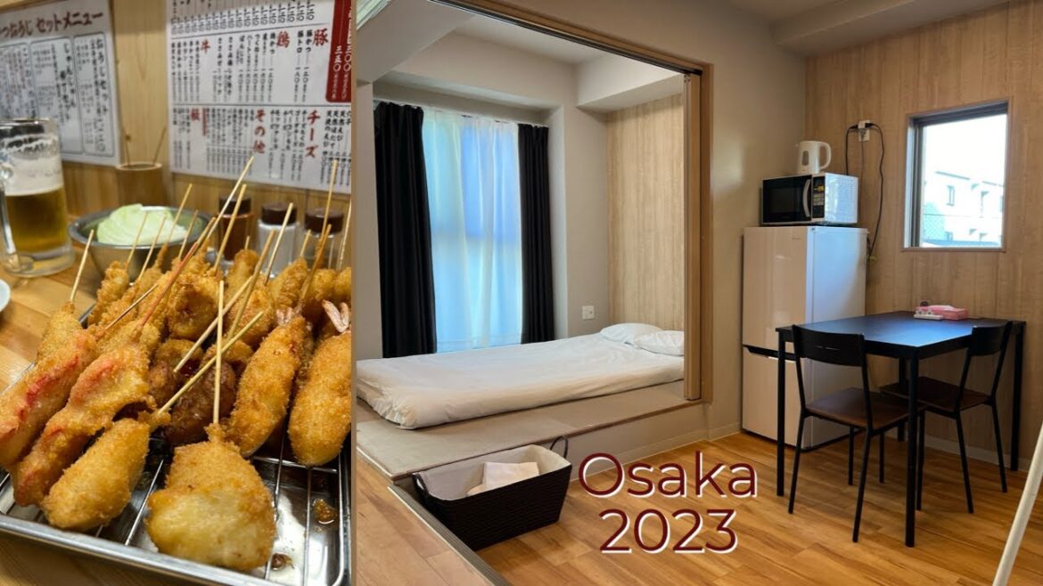 🇯🇵Osaka🇯🇵 Kushikatsu Ya 🍅 DC Sakura Building 302 Japanese Style Double Room 🌸 2023