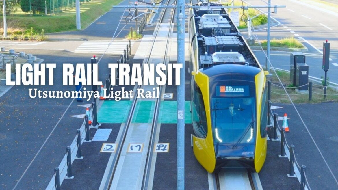 Ride on the Latest Futuristic Train 🚃 Utsunomiya LRT Ride on the Latest Futuristic Train 🚃 Utsunomiya LRT