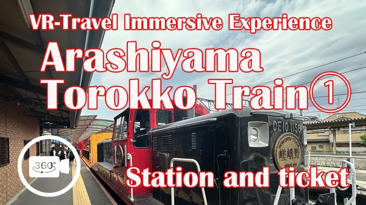 Kyoto Waiking tour Arashiyama trolley train Trokko Station&Ticket  2023 5 嵐山トロッコ列車 1