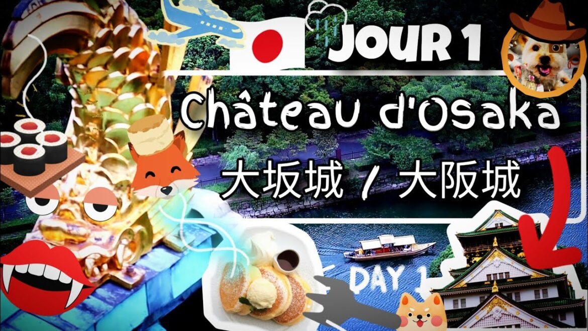 Bienvenue à Osaka ! – Jour 1 : Château d’Osaka, pluie, avion, pancakes, jeux et ambiances des rues. Bienvenue à Osaka ! - Jour 1 : Château d'Osaka, pluie, avion, pancakes, jeux et ambiances des rues.