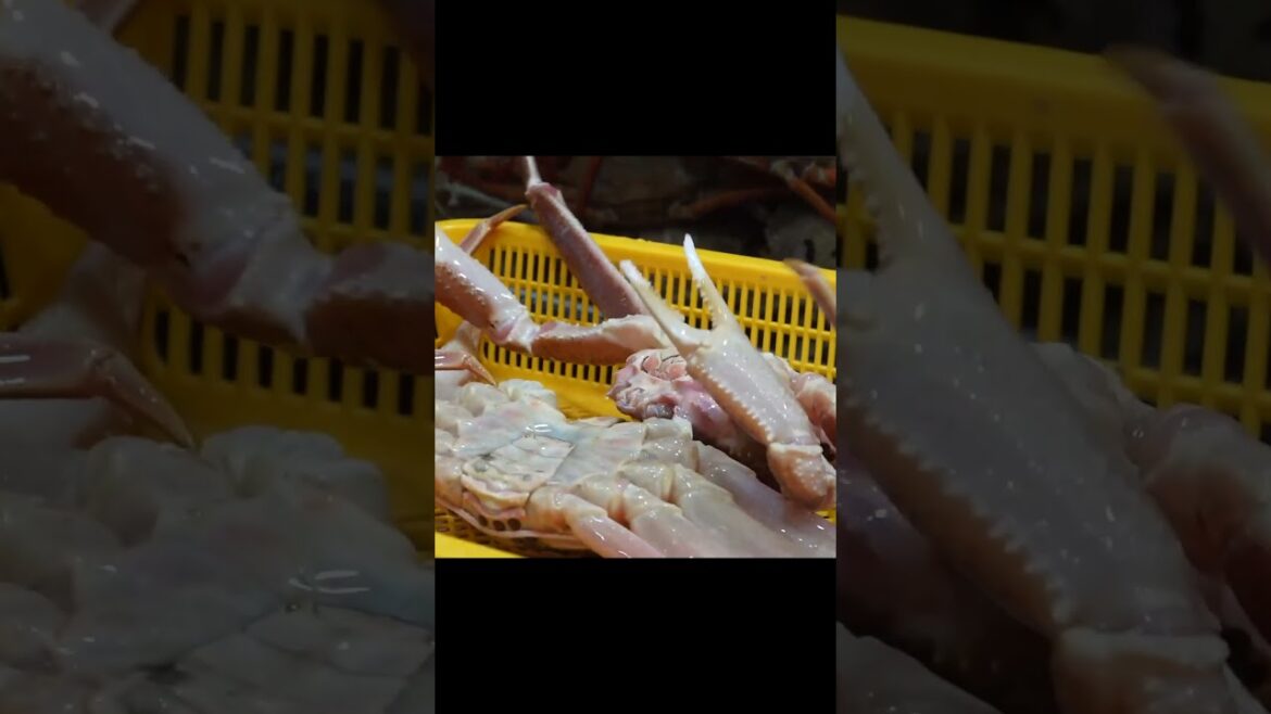 How to prepare red crab / Red crab Snow crab/ Steamed snow Crab / Easy way to care for crab #shorts