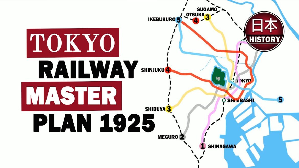 Tokyo Subway Master Plan: Tokyo Metro System Designed 100 years ago.
