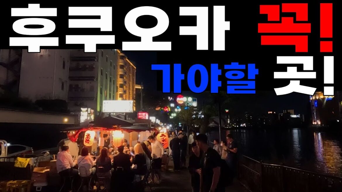 분위기 미친 후쿠오카 포장마차