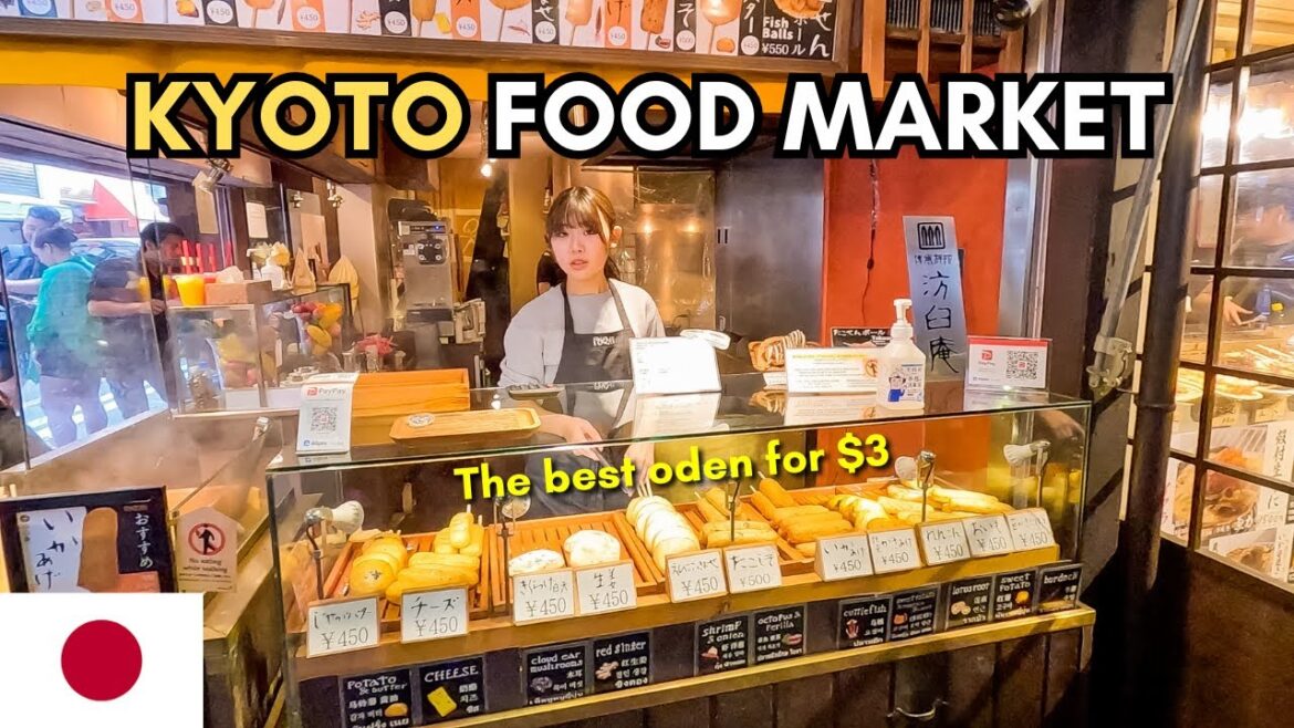 Japanese Street Food At Nishiki Market & Bike Ride In Kyoto 【Japan4】 Japanese Street Food At Nishiki Market & Bike Ride In Kyoto 【Japan4】